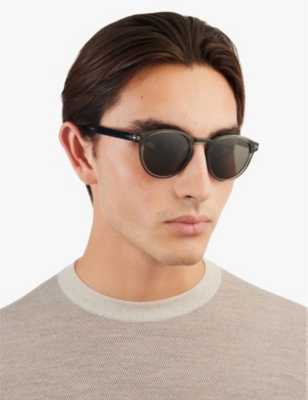 EYEWEAR BY DAVID BECKHAM: 1111/S round-frame acetate sunglasses