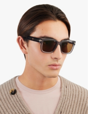 Eyewear By David Beckham Womens Grey 7100/s Square-frame Acetate Sunglasses In Grey