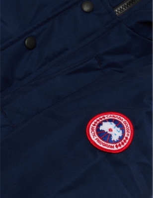 CANADA GOOSE: Logan brand-patch woven-blend down jacket extra small-large