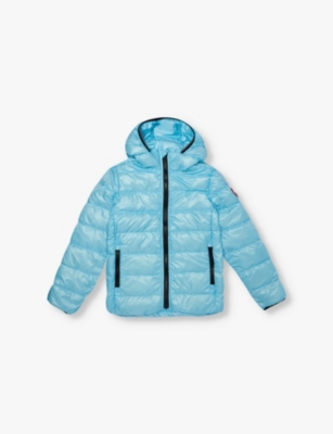 CANADA GOOSE: Crofton brand-patch shell-down jacket 7-16 years
