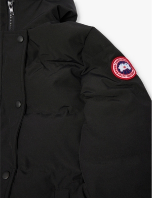 CANADA GOOSE: Juniper brand-patch cotton-blend jacket x small - large