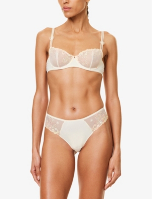 SIMONE PERELE: Délice half-cup stretch-lace bra