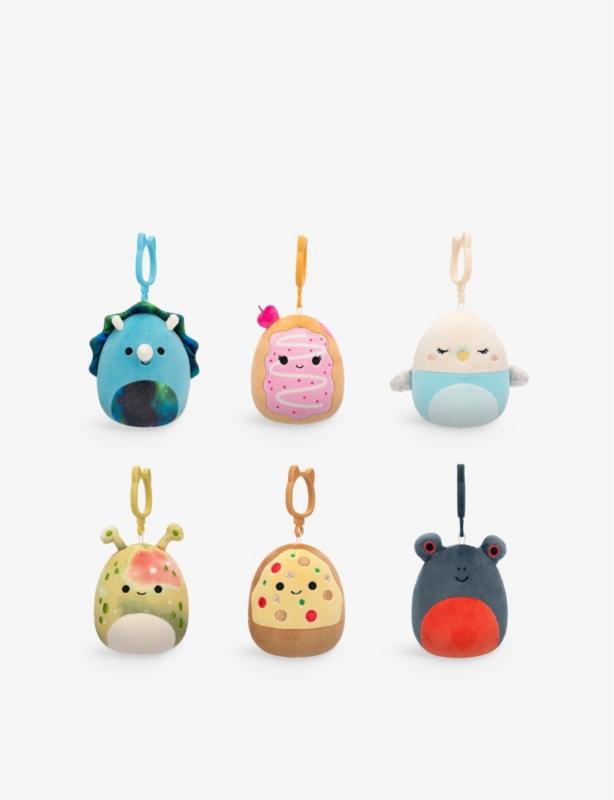 Clip-on soft toy assortment 9cm