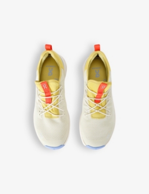 Shop On Running Kids' Cloudleap Mesh Low-top Traine In Yellow