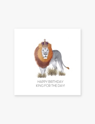 FIVE DOLLAR SHAKE: King For The Day birthday card 16cm x 16cm