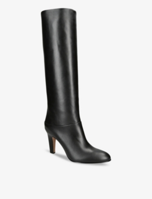 Chloé Womens Black Eve High-tube Calfskin Boots Eur 36 / 3 Uk In Black