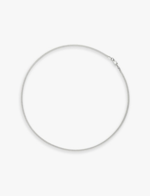 Classic Cuban sterling-silver chain necklace
