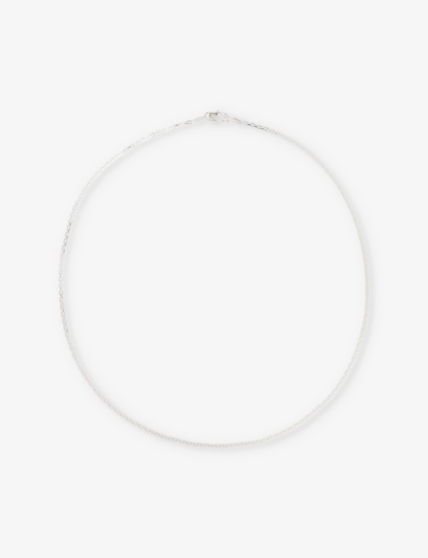 Mini Anchor sterling-silver chain necklace