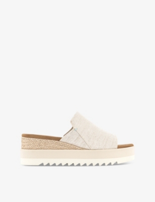 TOMS: Diana slip-on canvas wedge sandals