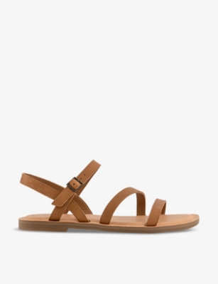 TOMS: Kira ankle-strap leather sandals