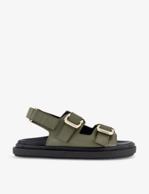 ALOHAS: Harper buckle-straps leather sandals