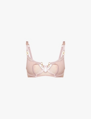 Shop Bordelle Womens Rose Retta Balconette Wire Stretch-lace Bra