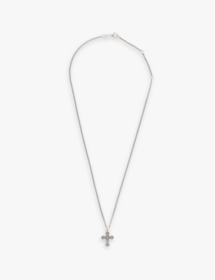 SERGE DENIMES Gothic-cross pendant sterling-silver necklace