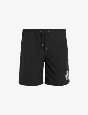 ALLSAINTS: Orlando Graphic-Print Slim-Fit Woven Swim Shorts