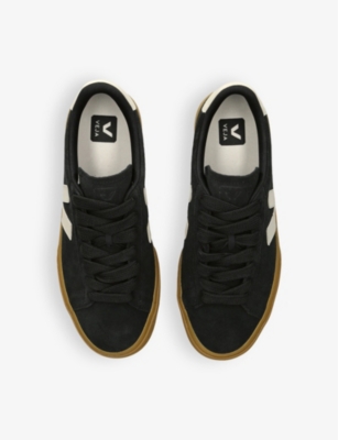 VEJA: Campo Bold logo-embroidered suede low-top trainers