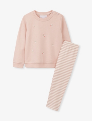 THE LITTLE WHITE COMPANY: Printed Two-Piece Cotton Set 18 Months - 6 Years