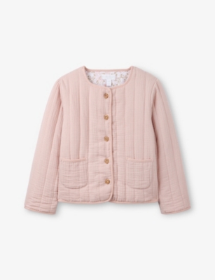 THE LITTLE WHITE COMPANY: Crinkled Reversible Cotton Jacket 18 Months - 6 Years