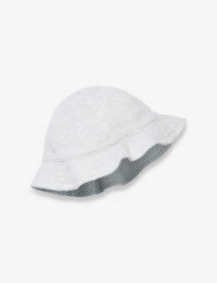 THE LITTLE WHITE COMPANY: Striped Cotton Bucket Hat