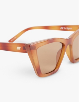 LE SPECS: Velodrome cat eye-frame plastic sunglasses