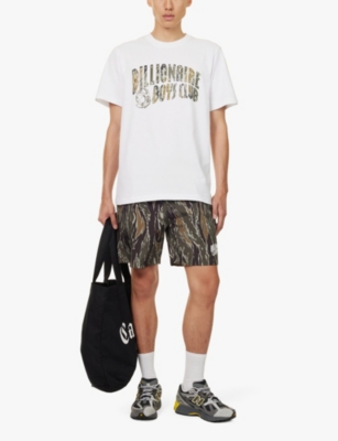 Shop Billionaire Boys Club Mens White Camo Arch Brand Print Regular-fit Cotton-jersey T-shirt