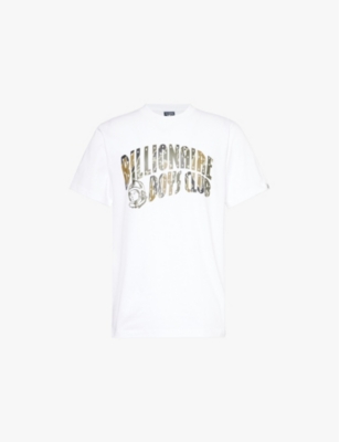 Shop Billionaire Boys Club Mens White Camo Arch Brand Print Regular-fit Cotton-jersey T-shirt