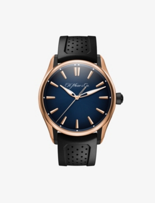 H.MOSER & CIE: 3200-0902 Pioneer Centre 42.8mm titanium and rose-gold automatic watch