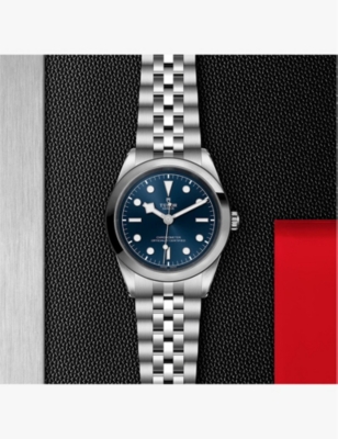 M79680-0002 Black Bay Blue 41m stainless-steel automatic watch