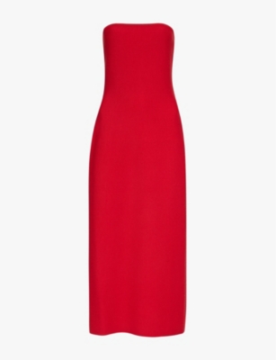 Gabriela Hearst Immanuel Wool Maxi Dress In Scarlet Red