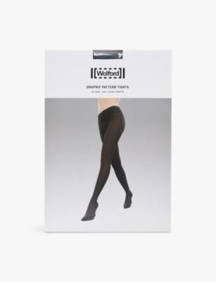 Black designer tights best sale