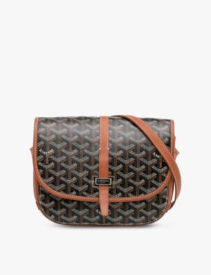 RESELFRIDGES Pre loved Goyard Belvedere PM coated canvas cross body bag Selfridges