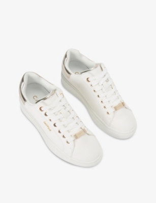 CARVELA WOMENS WHITE DREAM 2 LOGO-BADGE FAUX-LEATHER LOW-TOP TRAINERS EUR 41 / 8 UK 
