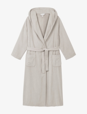 THE WHITE COMPANY: Hooded Cotton-Velour Robe