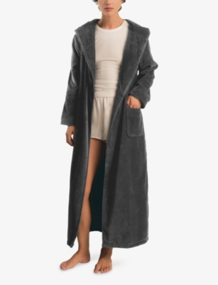 THE WHITE COMPANY: Hooded Cotton-Velour Robe