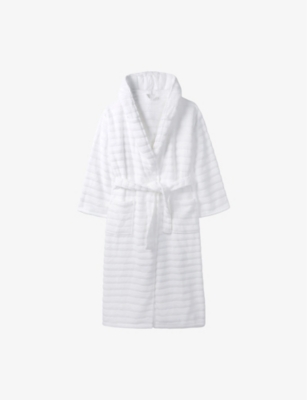 THE WHITE COMPANY: Self-Tie Textured Cotton Robe