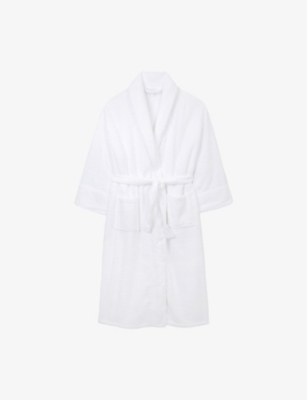 THE WHITE COMPANY: Hooded Self-Tie Cotton Robe