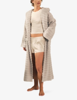 THE WHITE COMPANY: Relaxed-Fit Ribbed Cotton Robe
