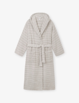 THE WHITE COMPANY: Relaxed-Fit Ribbed Cotton Robe