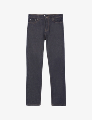 THE KOOPLES: Contrast-stich slim-leg stretch-denim jeans
