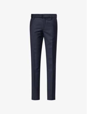 THE KOOPLES: Belted mid-rise slim-fit wool trousers