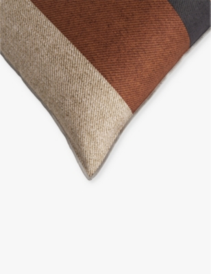 BOSS: Carlow herringbone-weave standard cotton pillowcase 50cm x 75cm