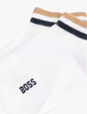 BOSS: Branded pack of two cotton-blend socks