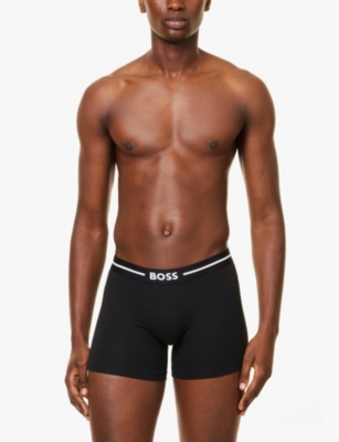 BOSS: Branded waistband stretch-cotton boxer briefs