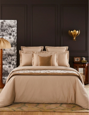 Yves Delorme Triomphe Standard Oxford Organic Cotton-sateen Pillow Case Dune In Dune