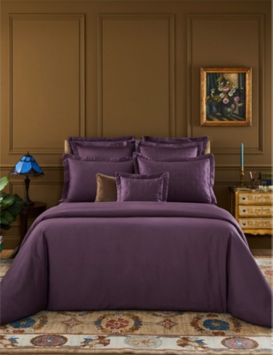Yves Delorme Iris Triomphe Organic Cotton-sateen Bedcover In Iris