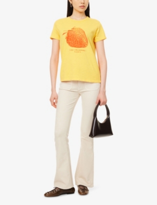 MOTHER: The Sinful graphic-print cotton-jersey T-shirt