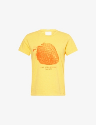 MOTHER: The Sinful graphic-print cotton-jersey T-shirt