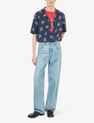 THE KOOPLES: Relaxed-fit straight-leg denim jeans