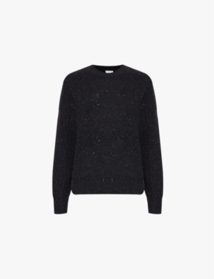 BOTTEGA VENETA: Tailored padded-shoulders stretch-wool blend jumper