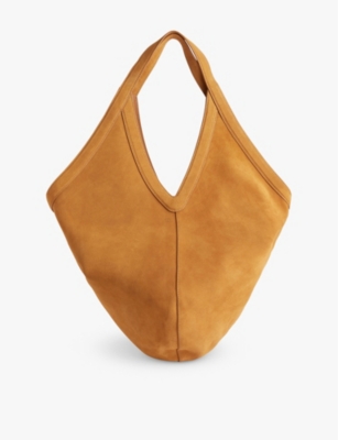 Mansur Gavriel Womens  Hobo Leather Shoulder Bag In Caramel