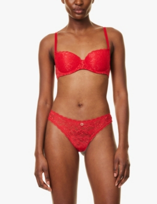 AUBADE: Rosessence Comfort half-cup stretch-lace bra